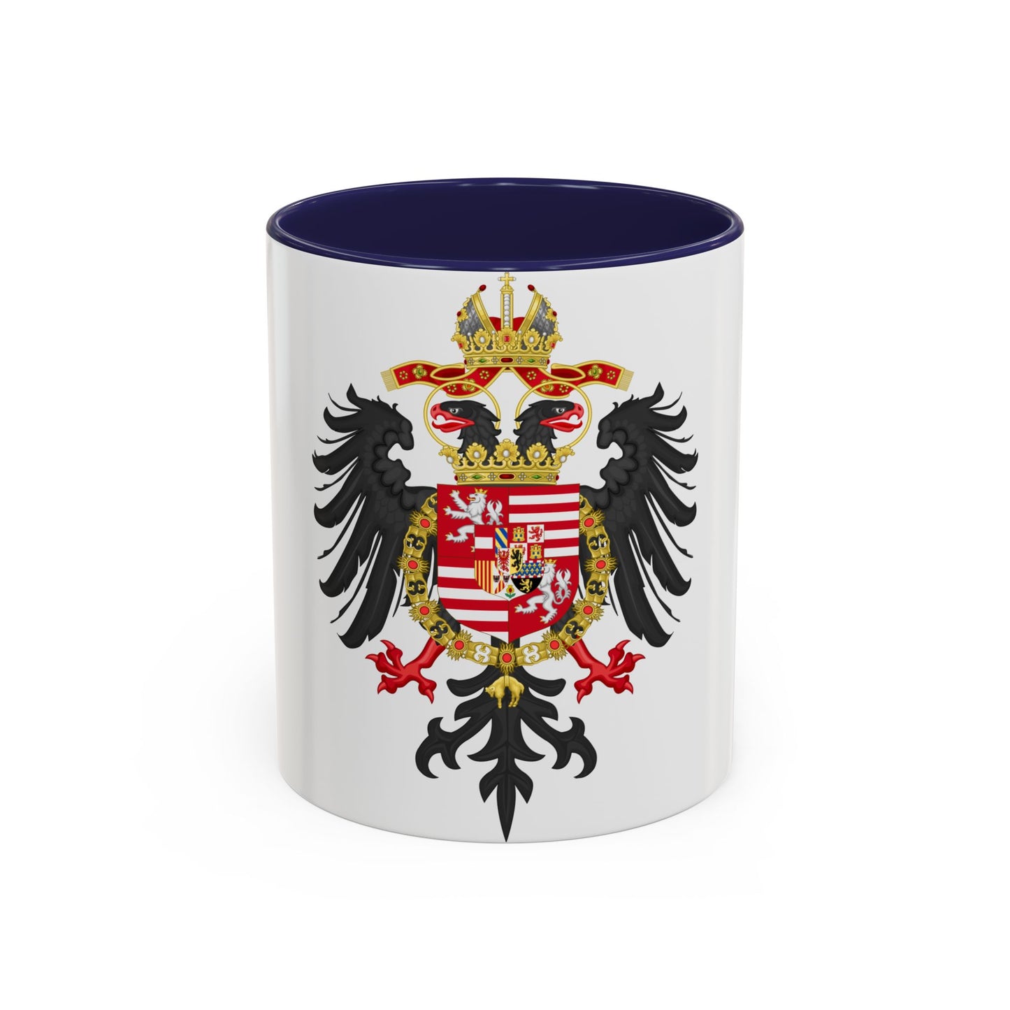 Greater Coat of Arms of Ferdinand I, Holy Roman Emperor - Accent Coffee Mug