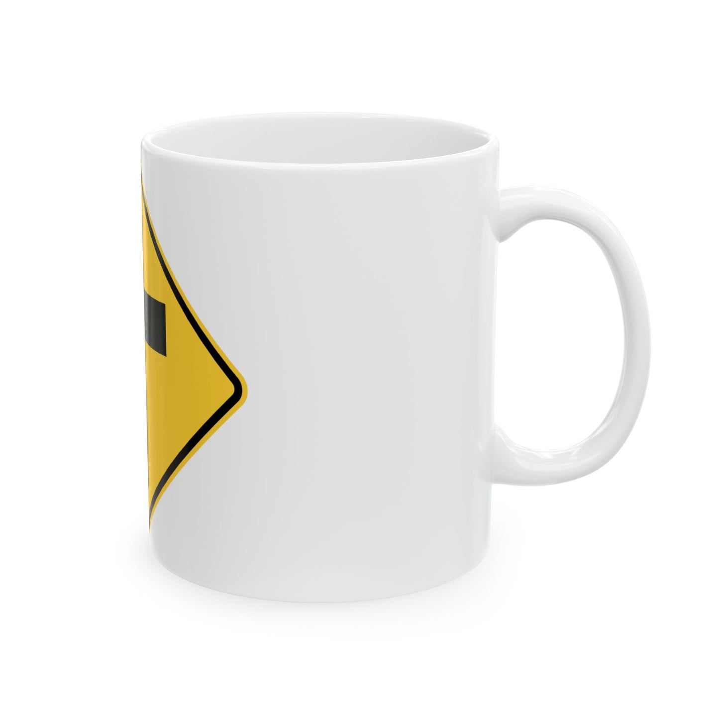 NYSDOT NYW2-10 (New York) (Road Sign) White Coffee Mug