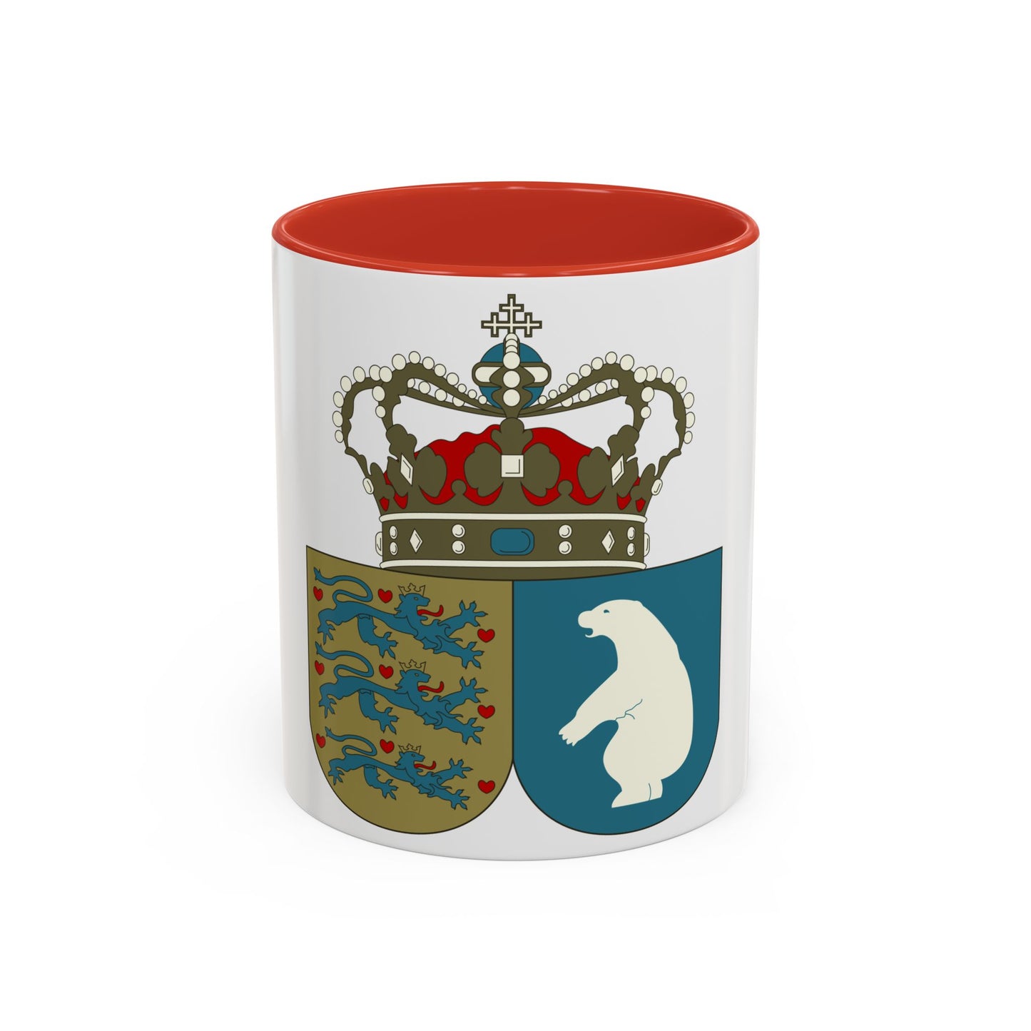 Coat of arms of the County of Greenland - Accent Coffee Mug