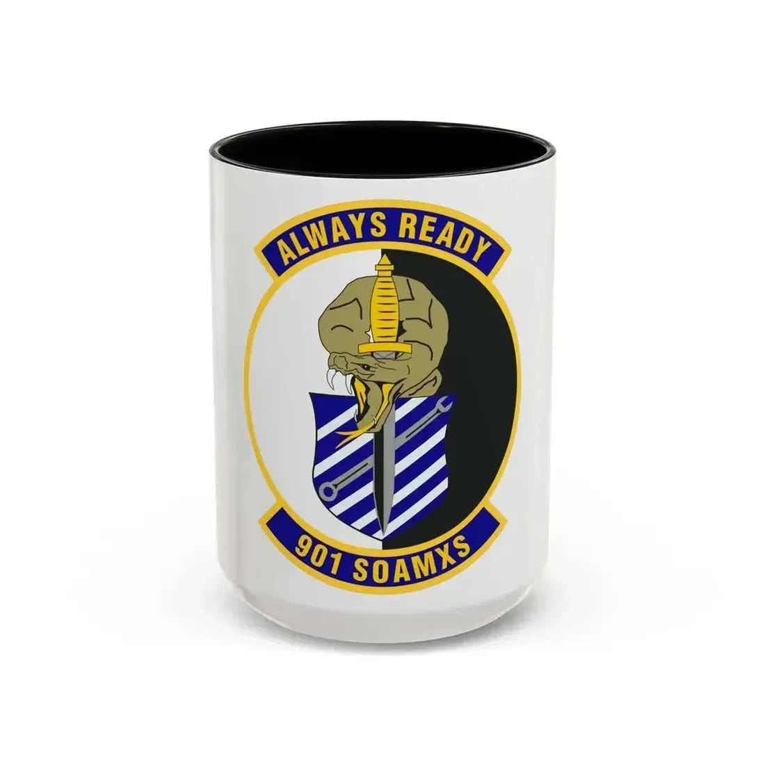 901st Special Operations Aircraft Maintenance Squadron (U.S. Air Force) Accent Coffee Mug 15oz Black - Go Mug Yourself