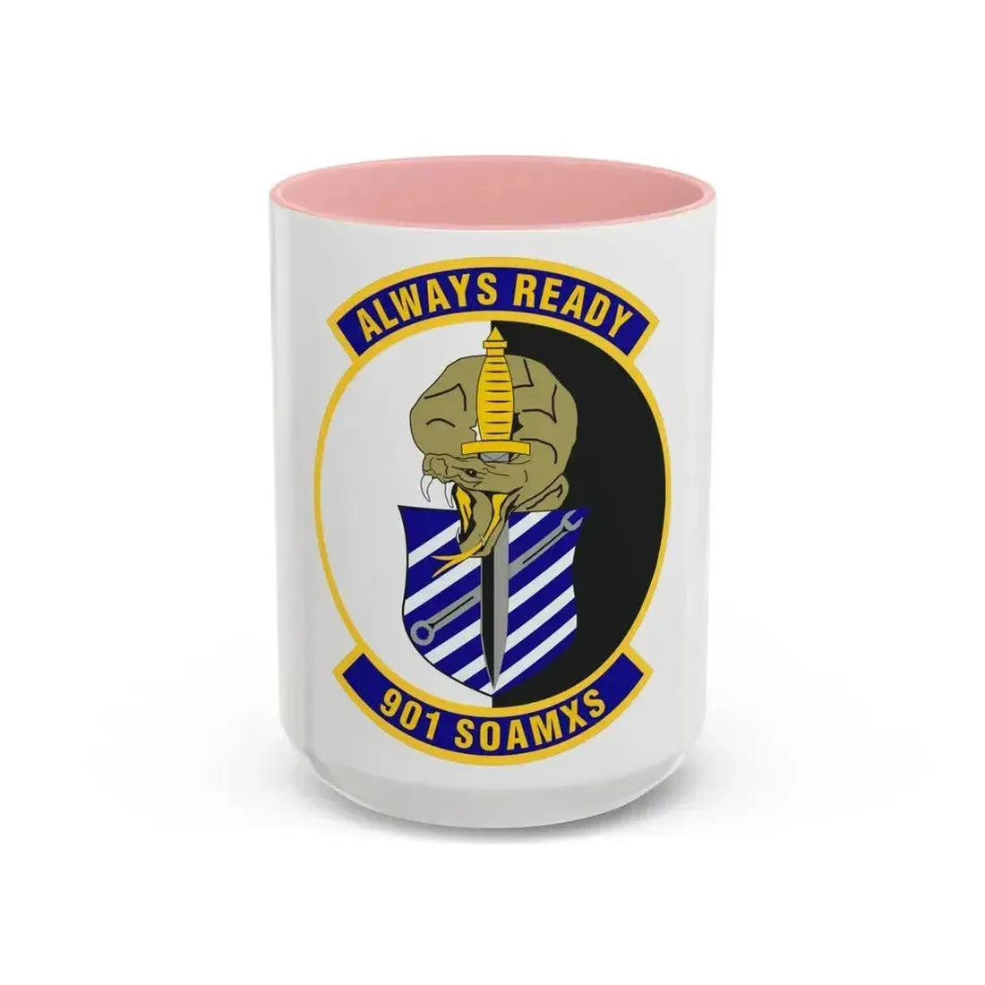 901st Special Operations Aircraft Maintenance Squadron (U.S. Air Force) Accent Coffee Mug 15oz Pink - Go Mug Yourself