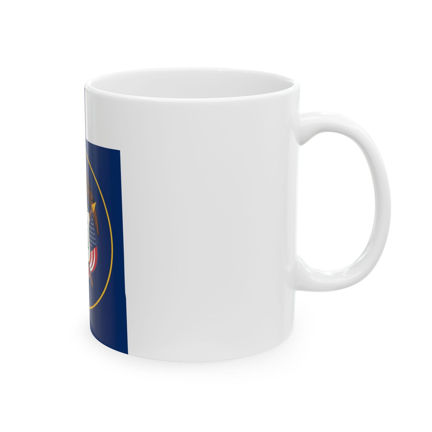 Flag-map of Utah (United States) White Coffee Mug