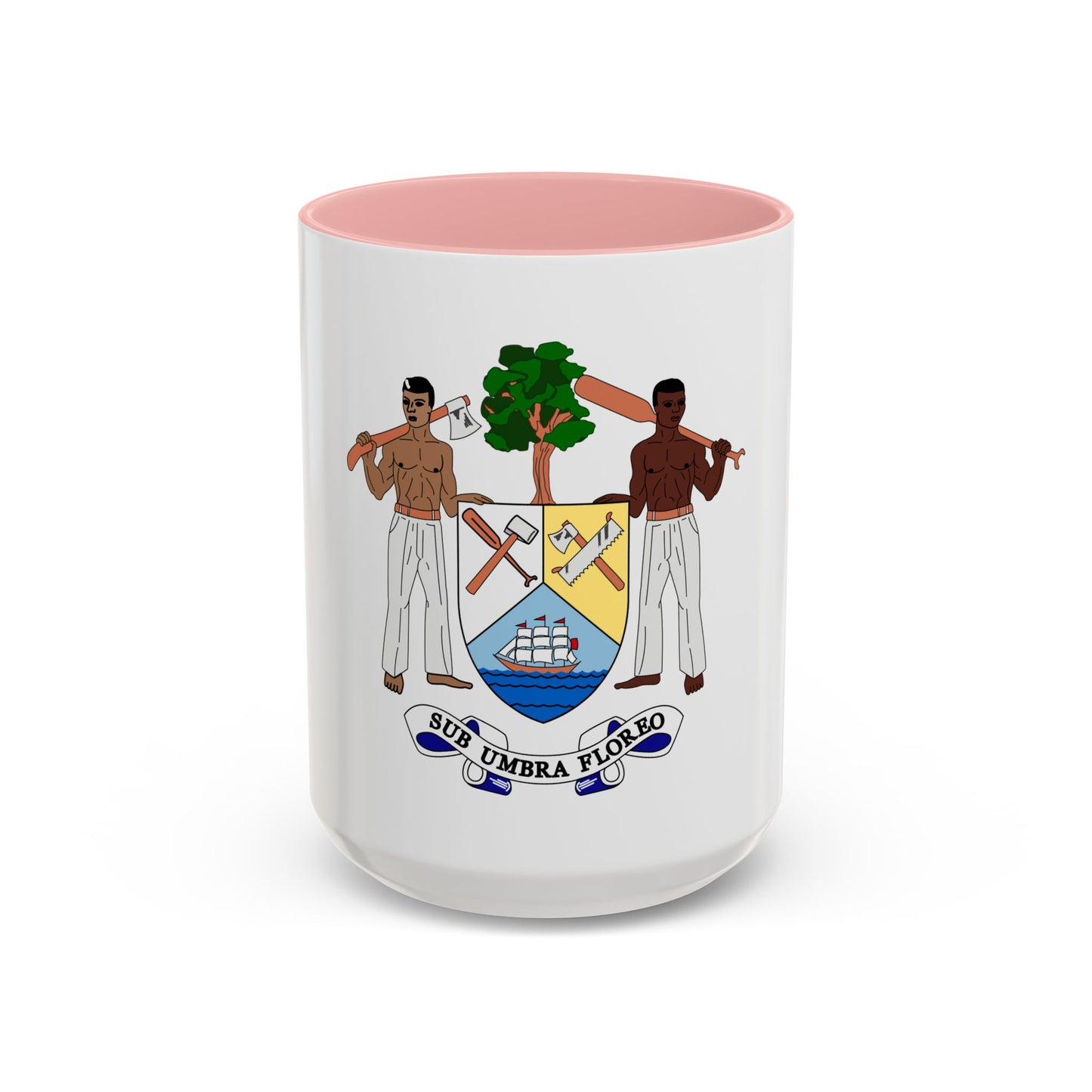 Coat of arms of British Honduras-Belize (1967-1981) - Accent Coffee Mug