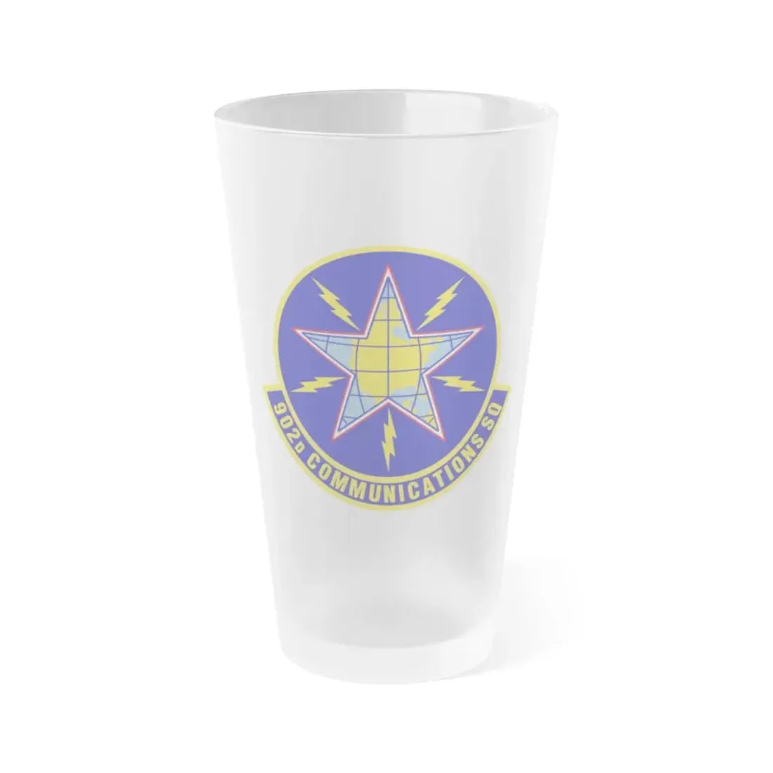 902d Communications Squadron (U.S. Air Force) Frosted Pint Glass 16oz 16oz Frosted - Go Mug Yourself