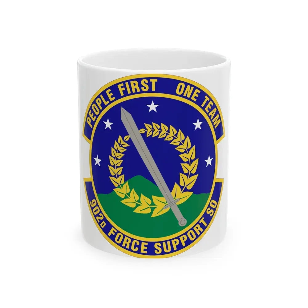 902d Force Support Squadron (U.S. Air Force) White Coffee Mug 11oz - Go Mug Yourself