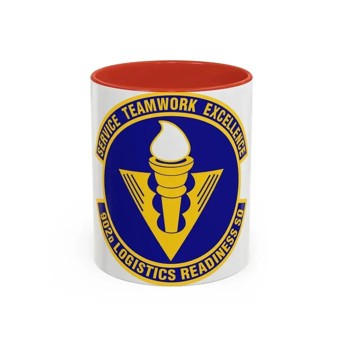 902d Logistics Readiness Squadron (U.S. Air Force) Accent Coffee Mug 11oz Red - Go Mug Yourself