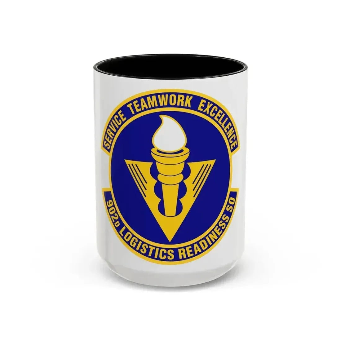 902d Logistics Readiness Squadron (U.S. Air Force) Accent Coffee Mug 15oz Black - Go Mug Yourself