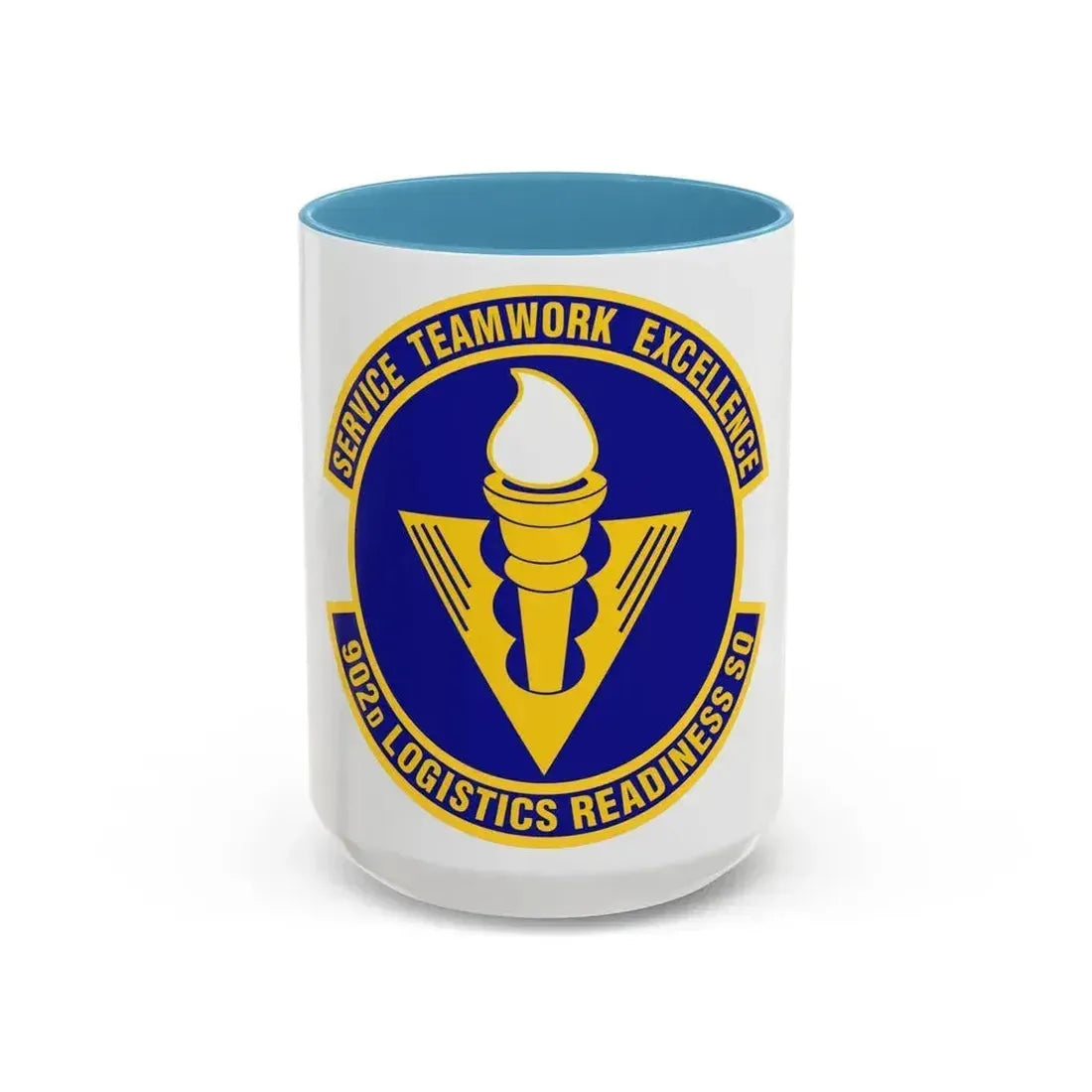 902d Logistics Readiness Squadron (U.S. Air Force) Accent Coffee Mug 15oz Light Blue - Go Mug Yourself