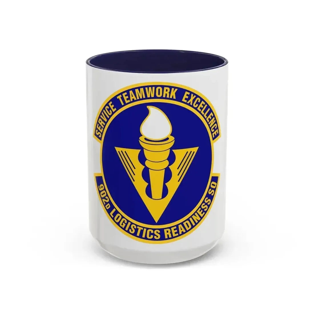 902d Logistics Readiness Squadron (U.S. Air Force) Accent Coffee Mug 15oz Navy - Go Mug Yourself