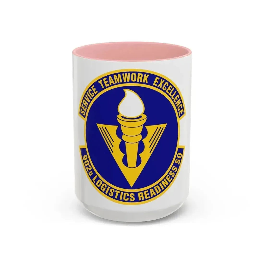 902d Logistics Readiness Squadron (U.S. Air Force) Accent Coffee Mug 15oz Pink - Go Mug Yourself