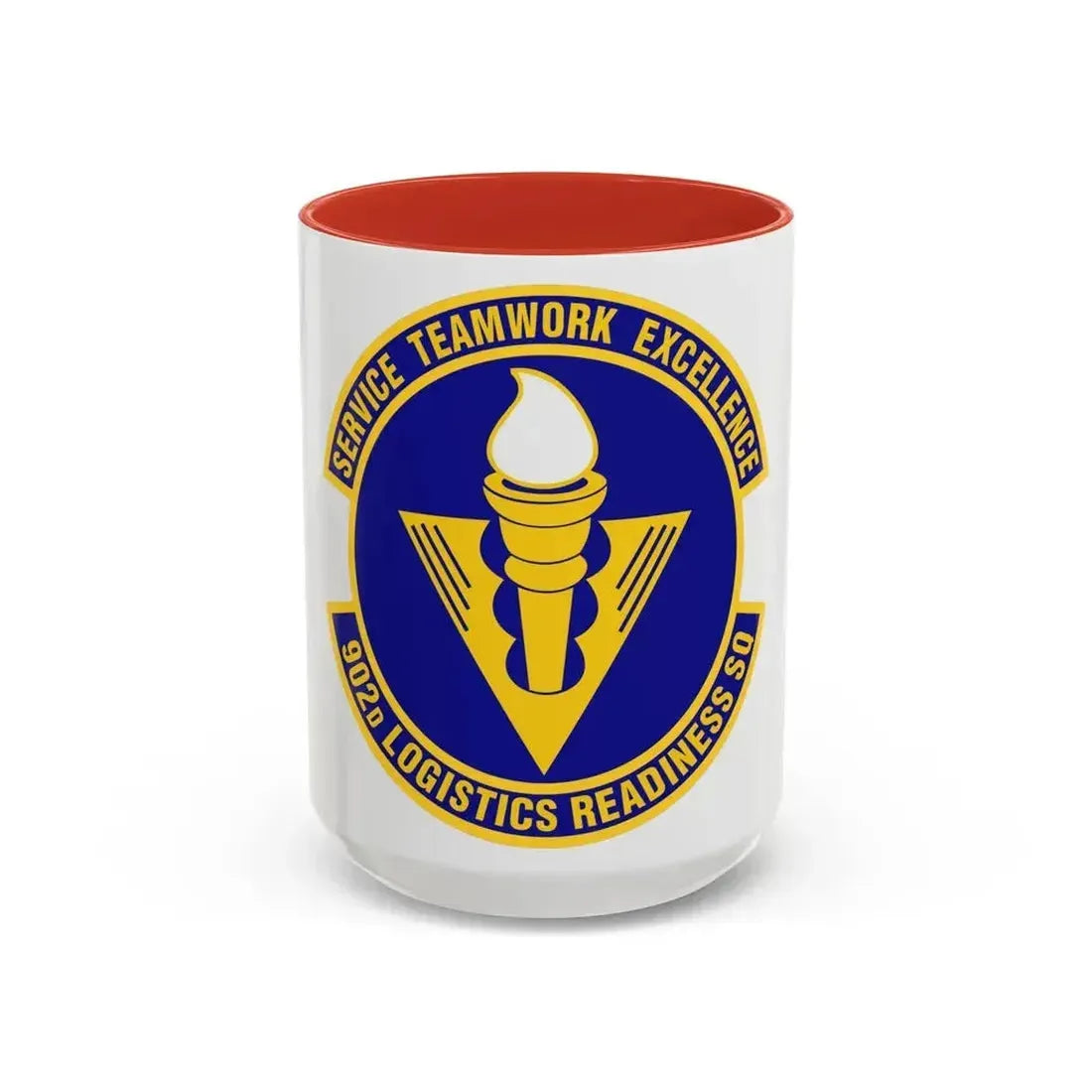 902d Logistics Readiness Squadron (U.S. Air Force) Accent Coffee Mug 15oz Red - Go Mug Yourself