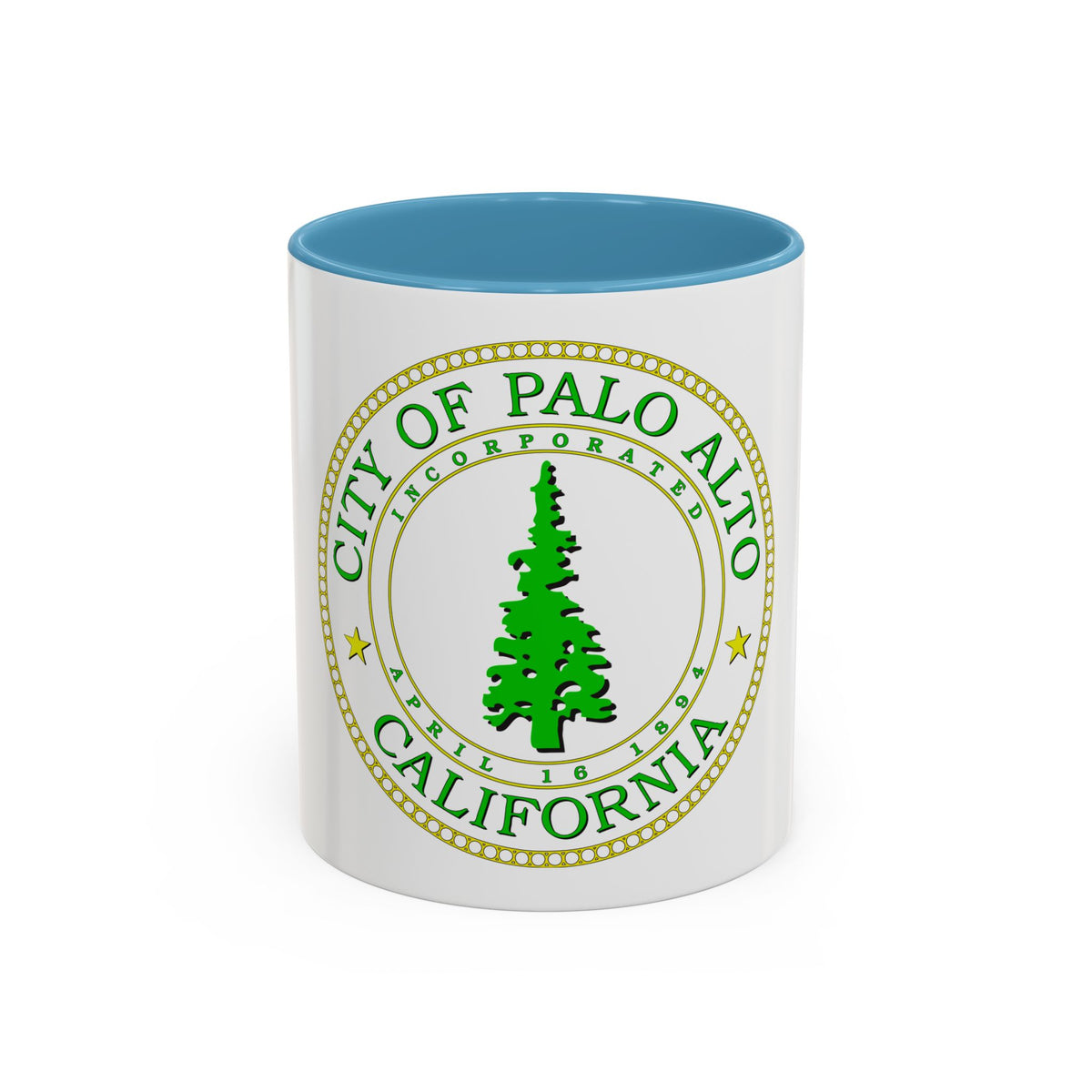 Seal of Palo Alto California - Accent Coffee Mug