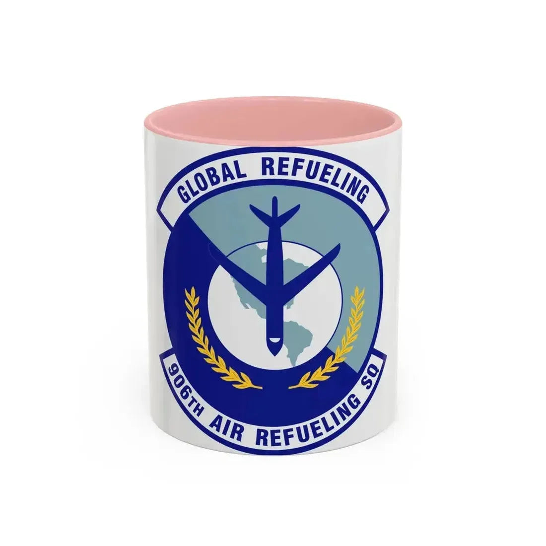 906th Air Refueling Squadron (U.S. Air Force) Accent Coffee Mug 11oz Pink - Go Mug Yourself