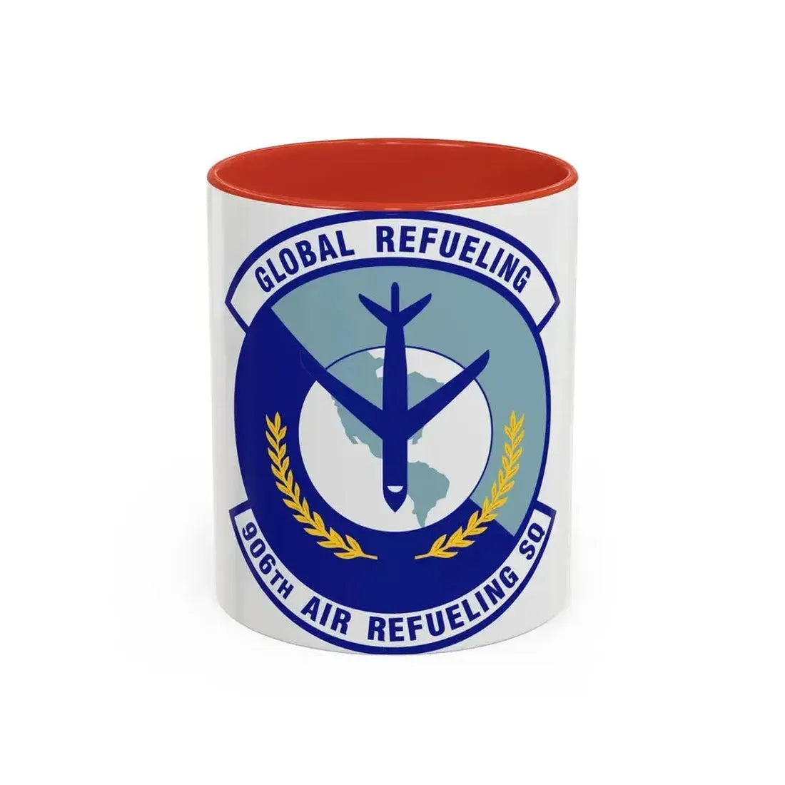 906th Air Refueling Squadron (U.S. Air Force) Accent Coffee Mug 11oz Red - Go Mug Yourself