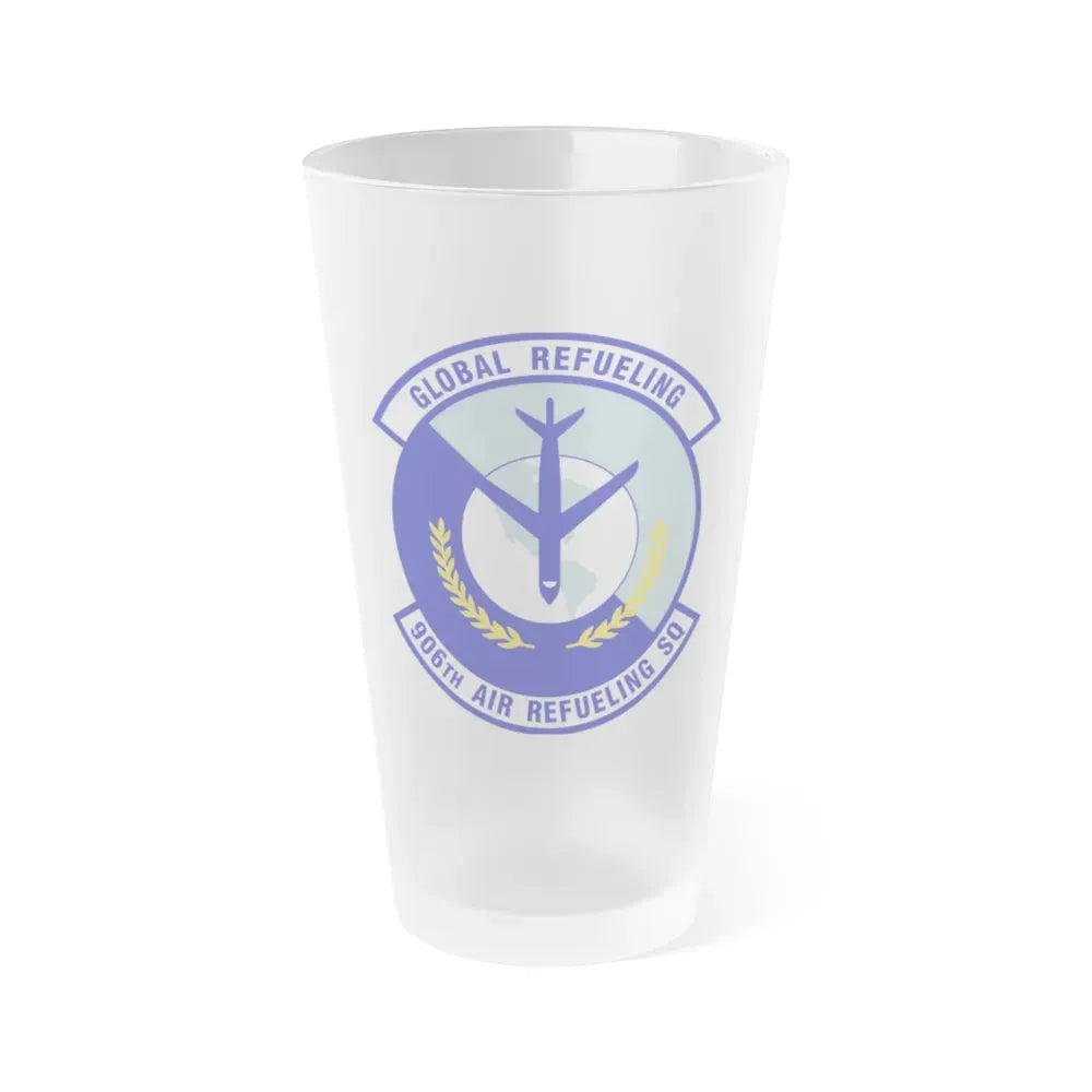 906th Air Refueling Squadron (U.S. Air Force) Frosted Pint Glass 16oz Default Title - Go Mug Yourself