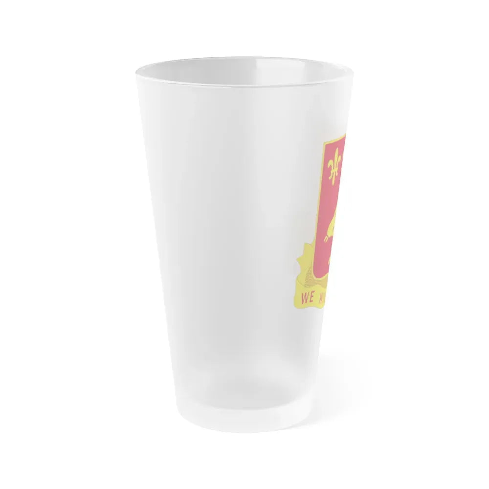 907 Airborne Field Artillery Battalion (U.S. Army) Frosted Pint Glass 16oz - Go Mug Yourself