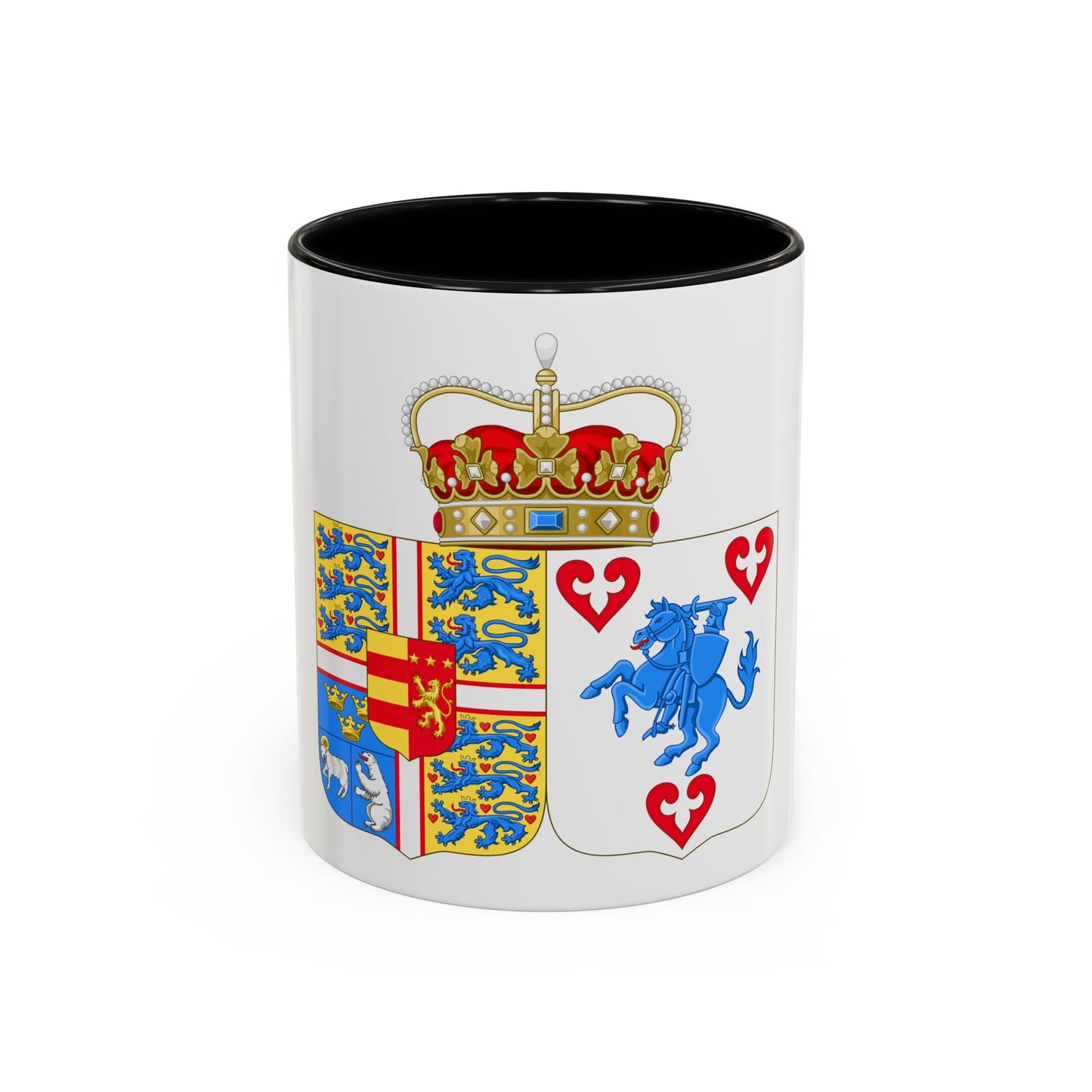 Coat of arms of Princess Marie of Denmark - Accent Coffee Mug