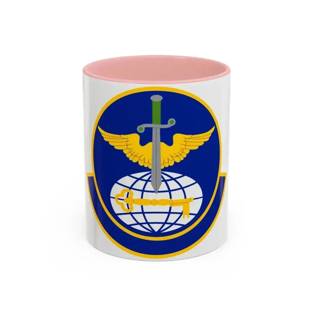 908 Operations Support Squadron AFRC (U.S. Air Force) Accent Coffee Mug 11oz Pink - Go Mug Yourself