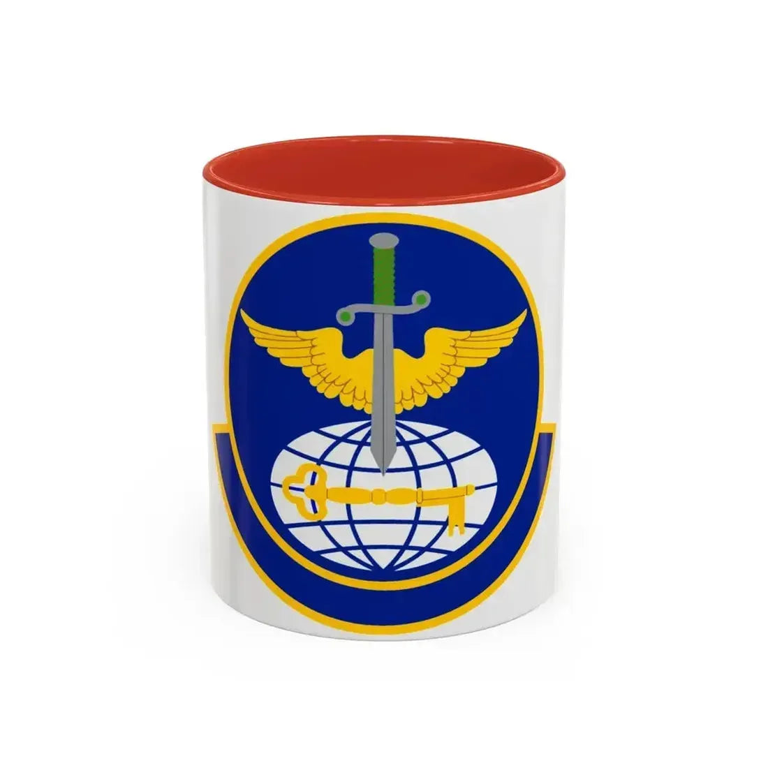 908 Operations Support Squadron AFRC (U.S. Air Force) Accent Coffee Mug 11oz Red - Go Mug Yourself