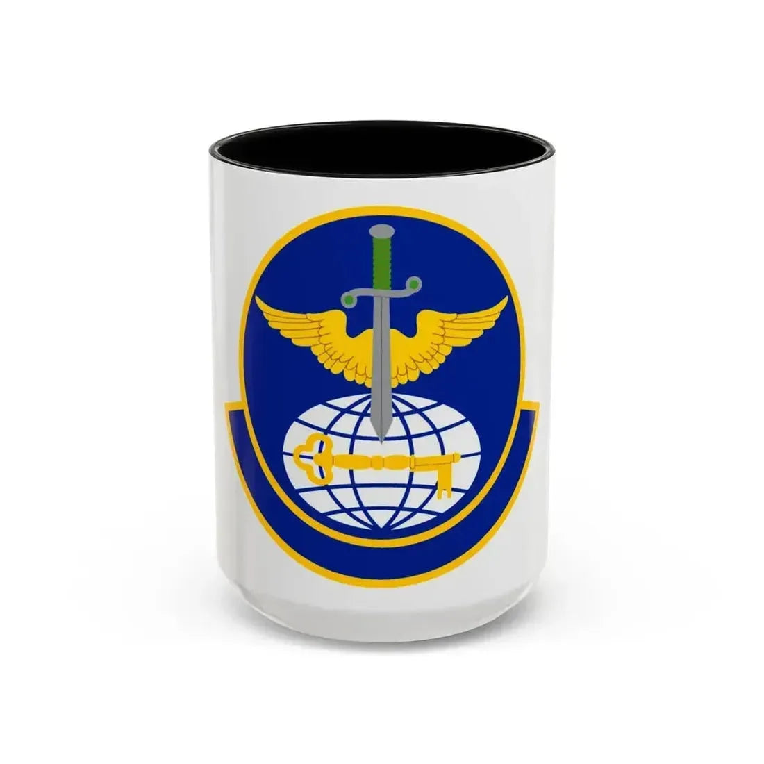 908 Operations Support Squadron AFRC (U.S. Air Force) Accent Coffee Mug 15oz Black - Go Mug Yourself