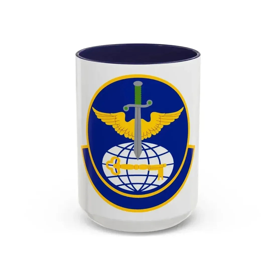 908 Operations Support Squadron AFRC (U.S. Air Force) Accent Coffee Mug 15oz Navy - Go Mug Yourself