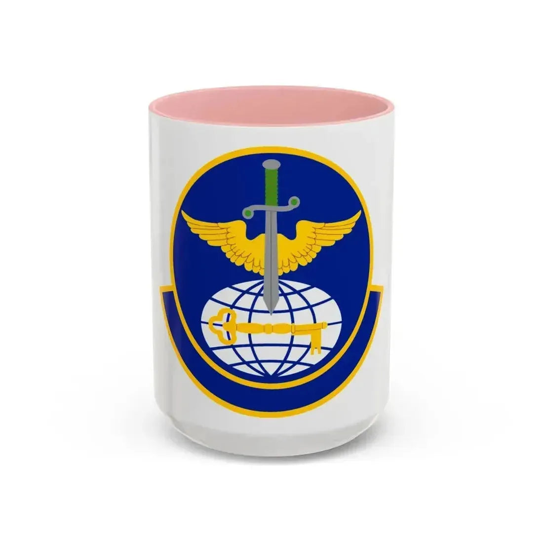 908 Operations Support Squadron AFRC (U.S. Air Force) Accent Coffee Mug 15oz Pink - Go Mug Yourself