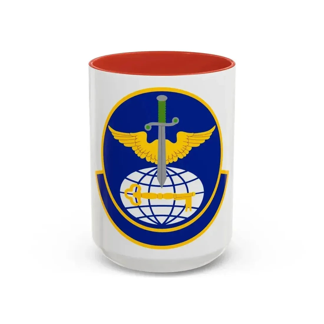 908 Operations Support Squadron AFRC (U.S. Air Force) Accent Coffee Mug 15oz Red - Go Mug Yourself