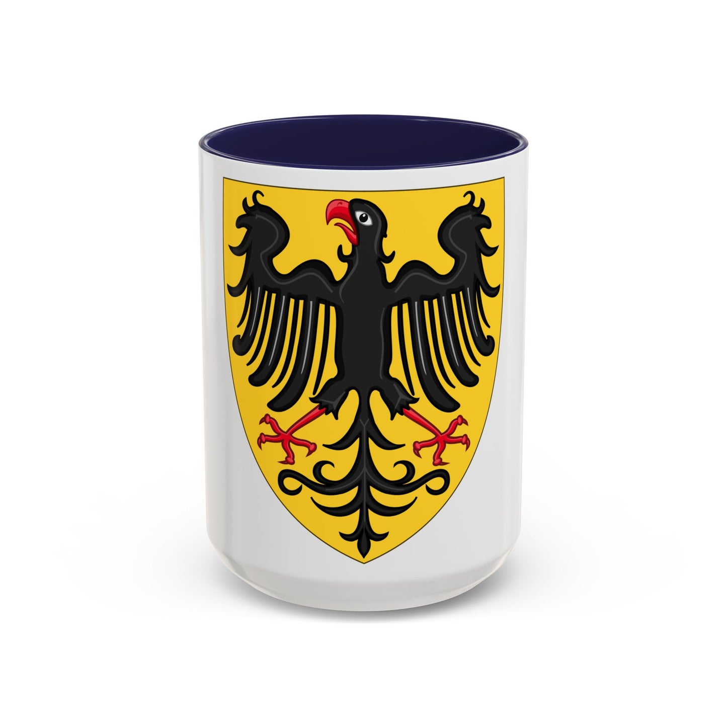 Shield and Coat of Arms of the Holy Roman Emperor (c.1300-c.1400) - Accent Coffee Mug