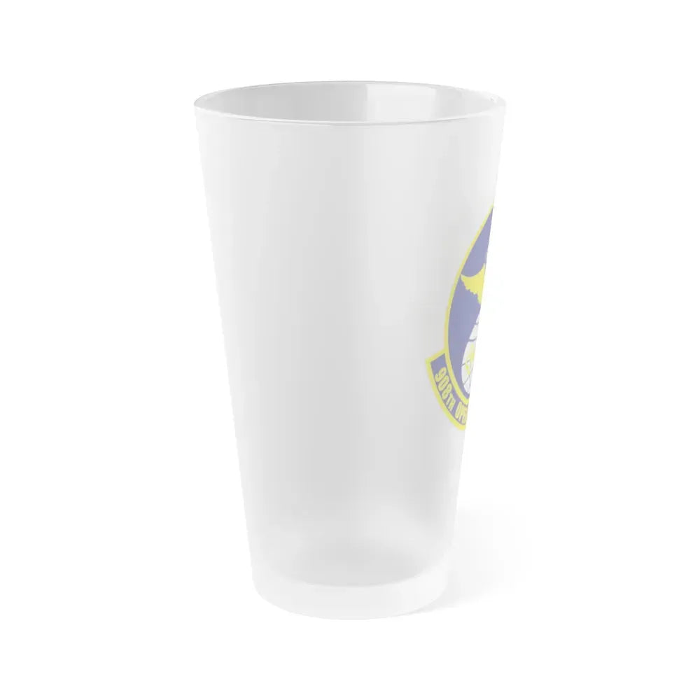 908th Operations Support Flight (U.S. Air Force) Frosted Pint Glass 16oz - Go Mug Yourself