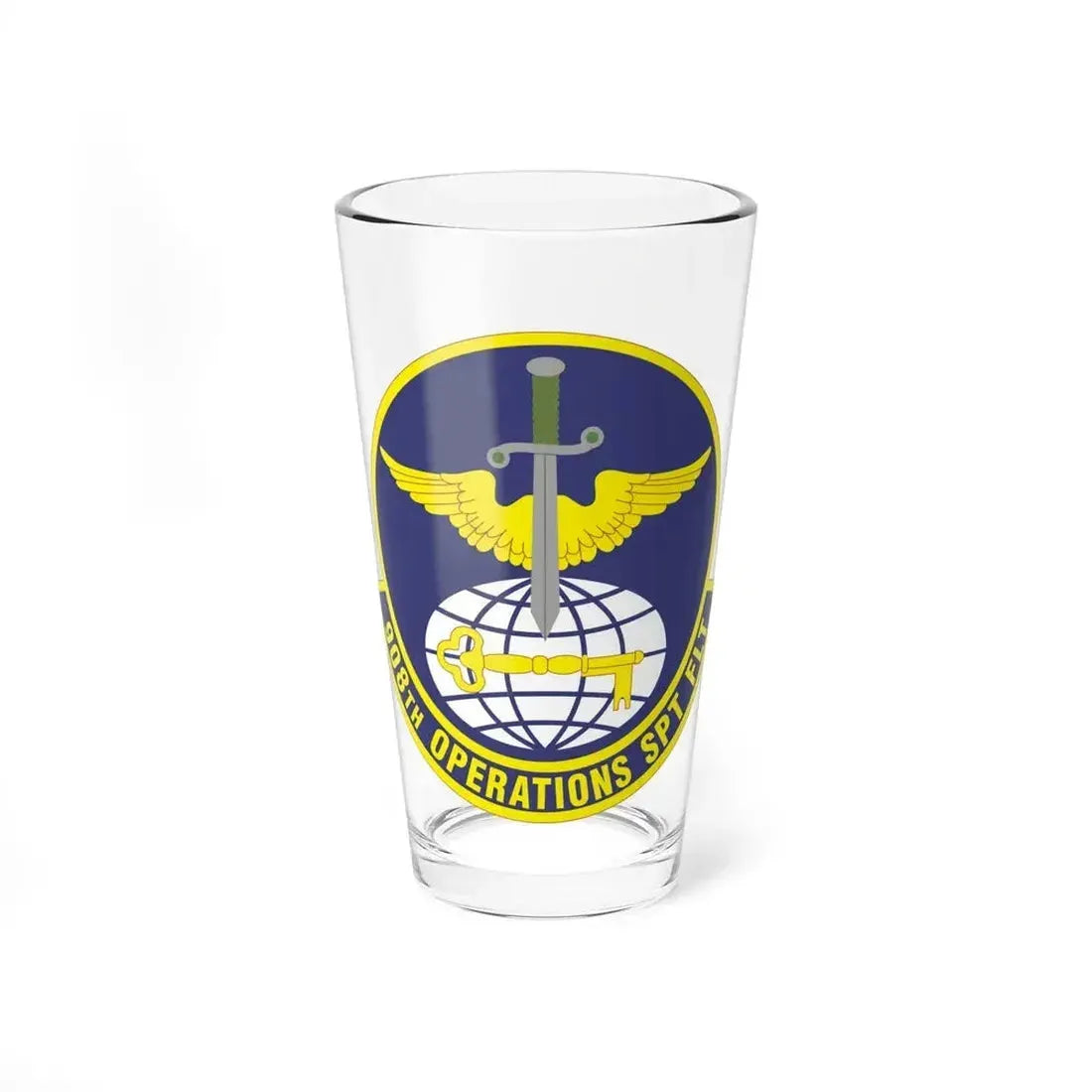 908th Operations Support Flight (U.S. Air Force) Pint Glass 16oz 16oz - Go Mug Yourself