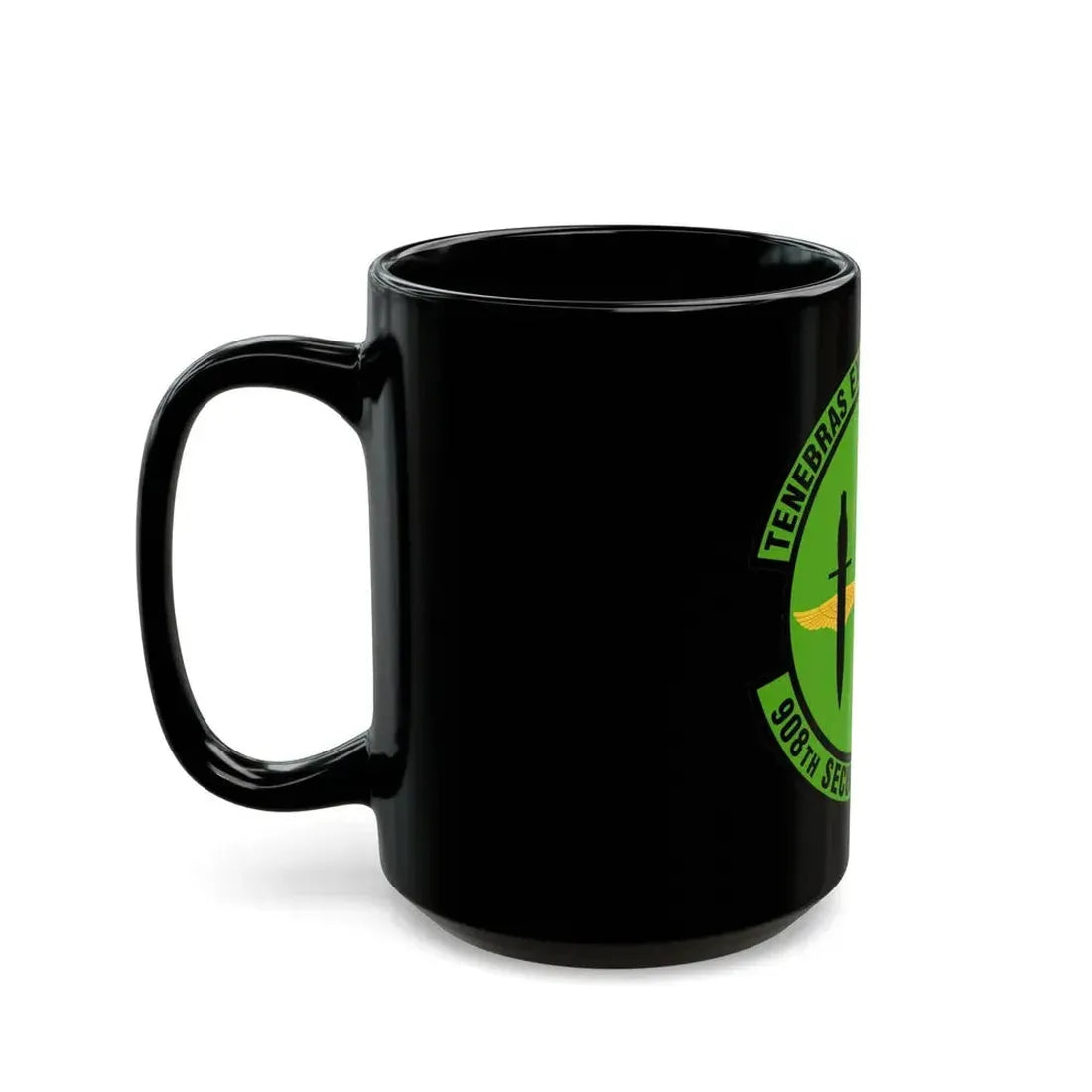 908th Security Forces Squadron (U.S. Air Force) Black Coffee Mug - Go Mug Yourself