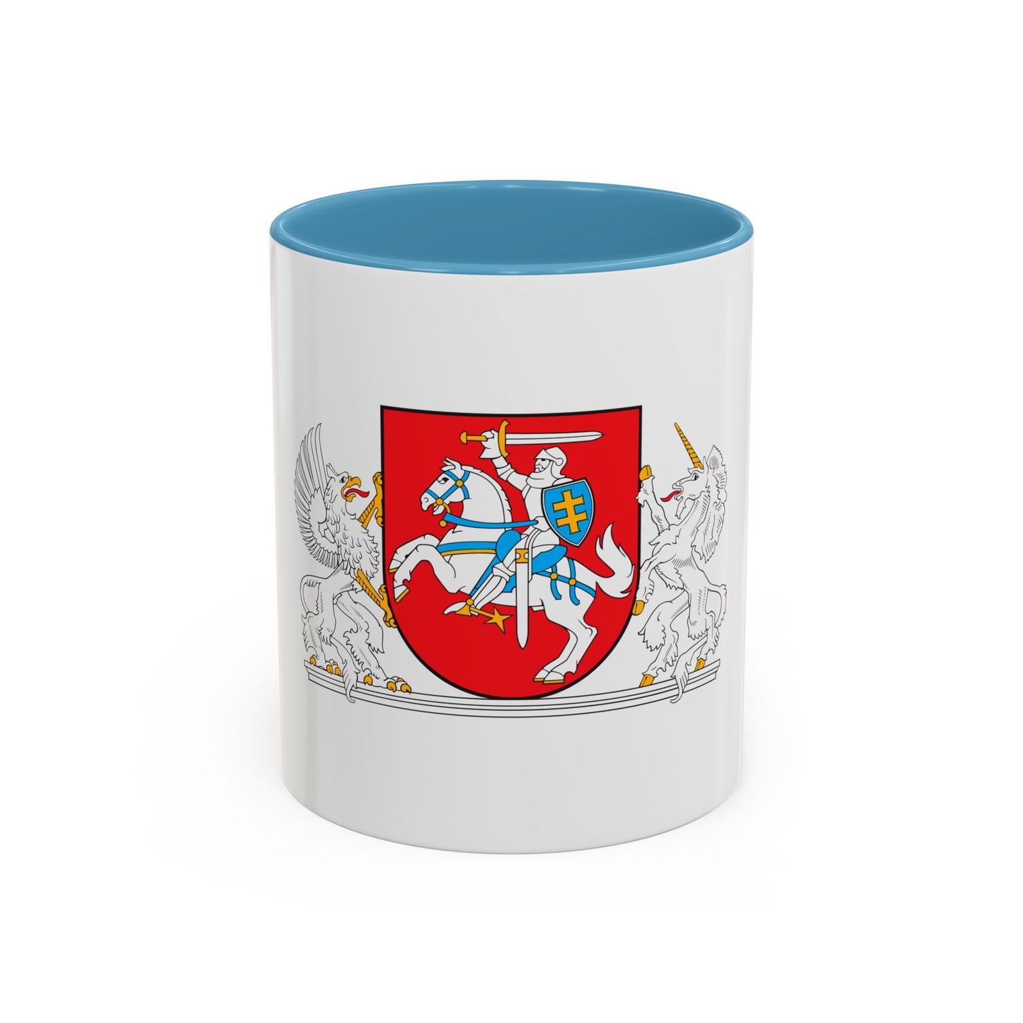 Coat of arms of the President of Lithuania - Accent Coffee Mug