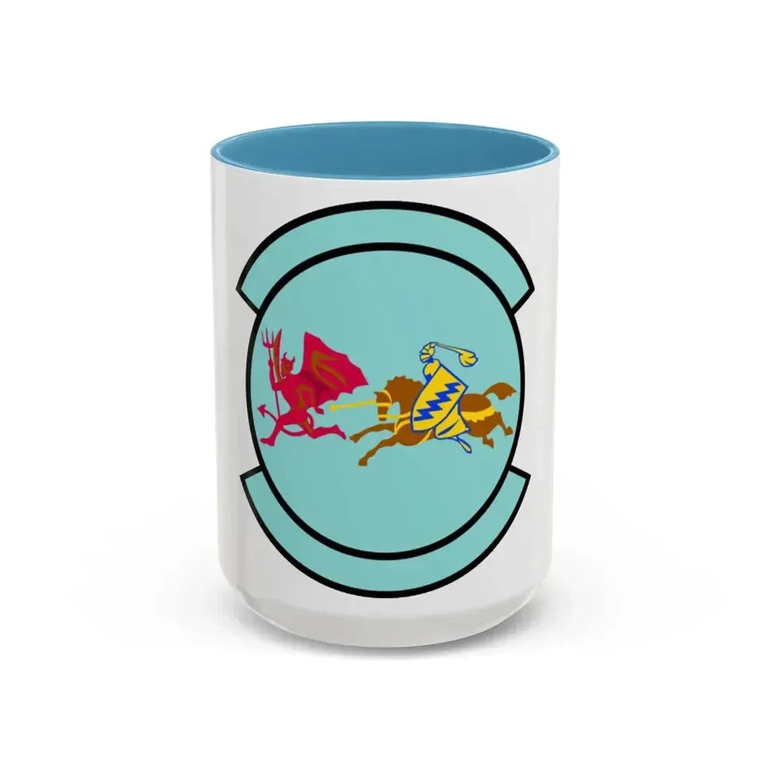 91 Air Refueling Squadron AMC (U.S. Air Force) Accent Coffee Mug 15oz Light Blue - Go Mug Yourself