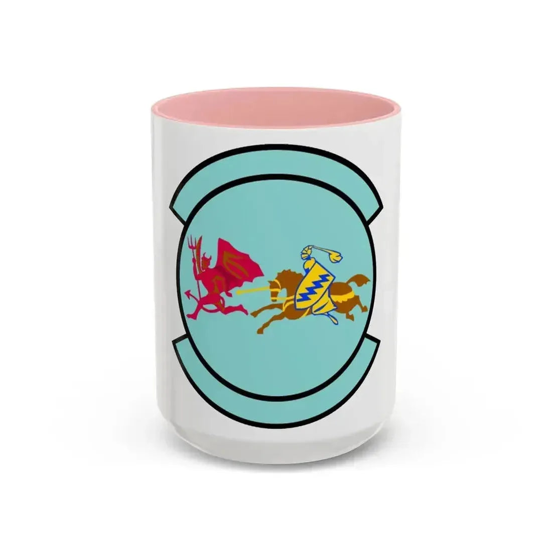 91 Air Refueling Squadron AMC (U.S. Air Force) Accent Coffee Mug 15oz Pink - Go Mug Yourself