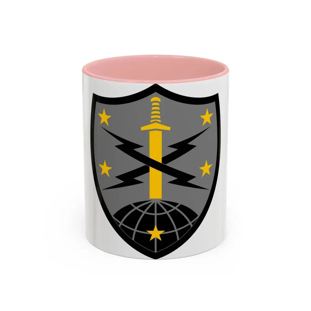91 Cyber Brigade 2 (U.S. Army) Accent Coffee Mug 11oz Pink - Go Mug Yourself