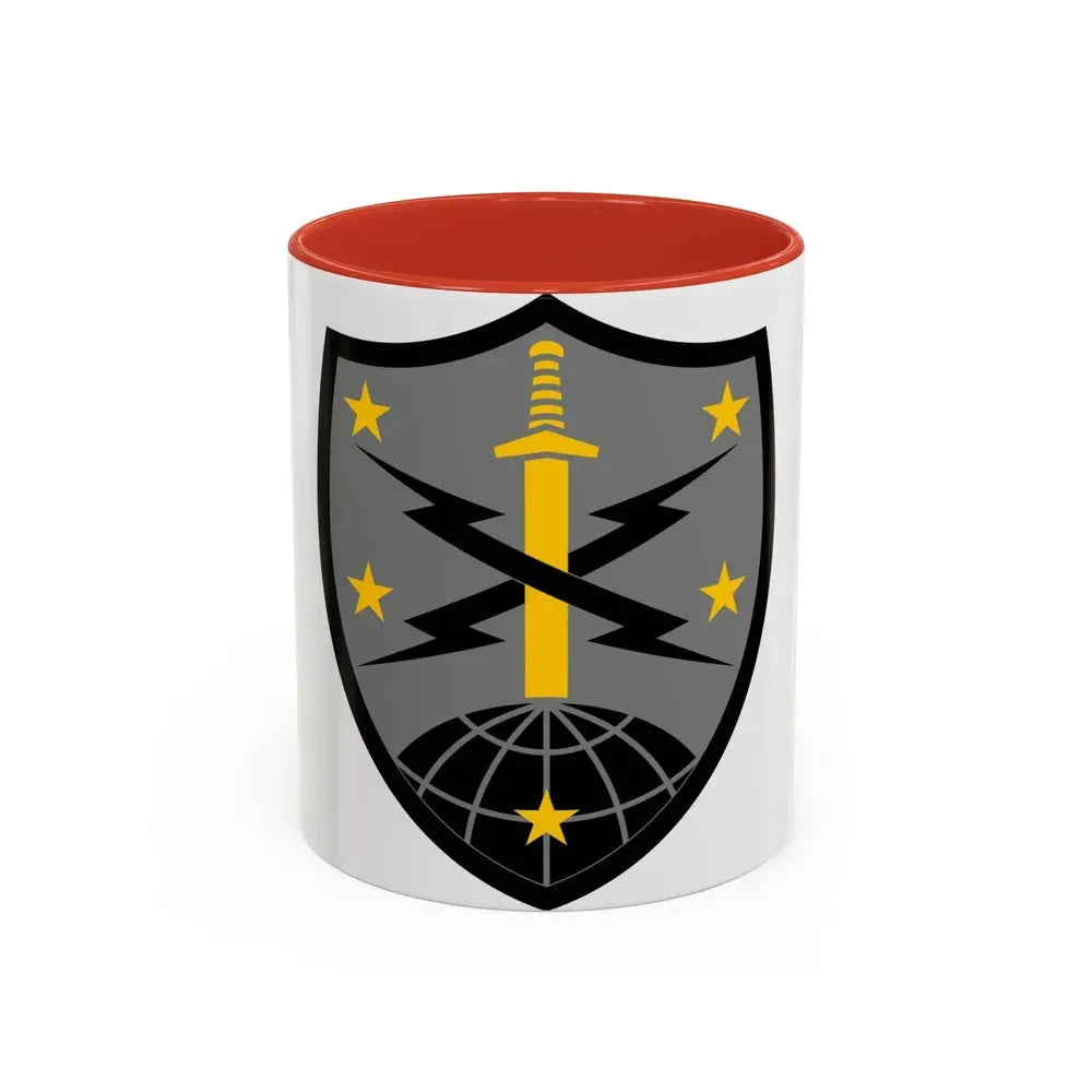 91 Cyber Brigade 2 (U.S. Army) Accent Coffee Mug 11oz Red - Go Mug Yourself