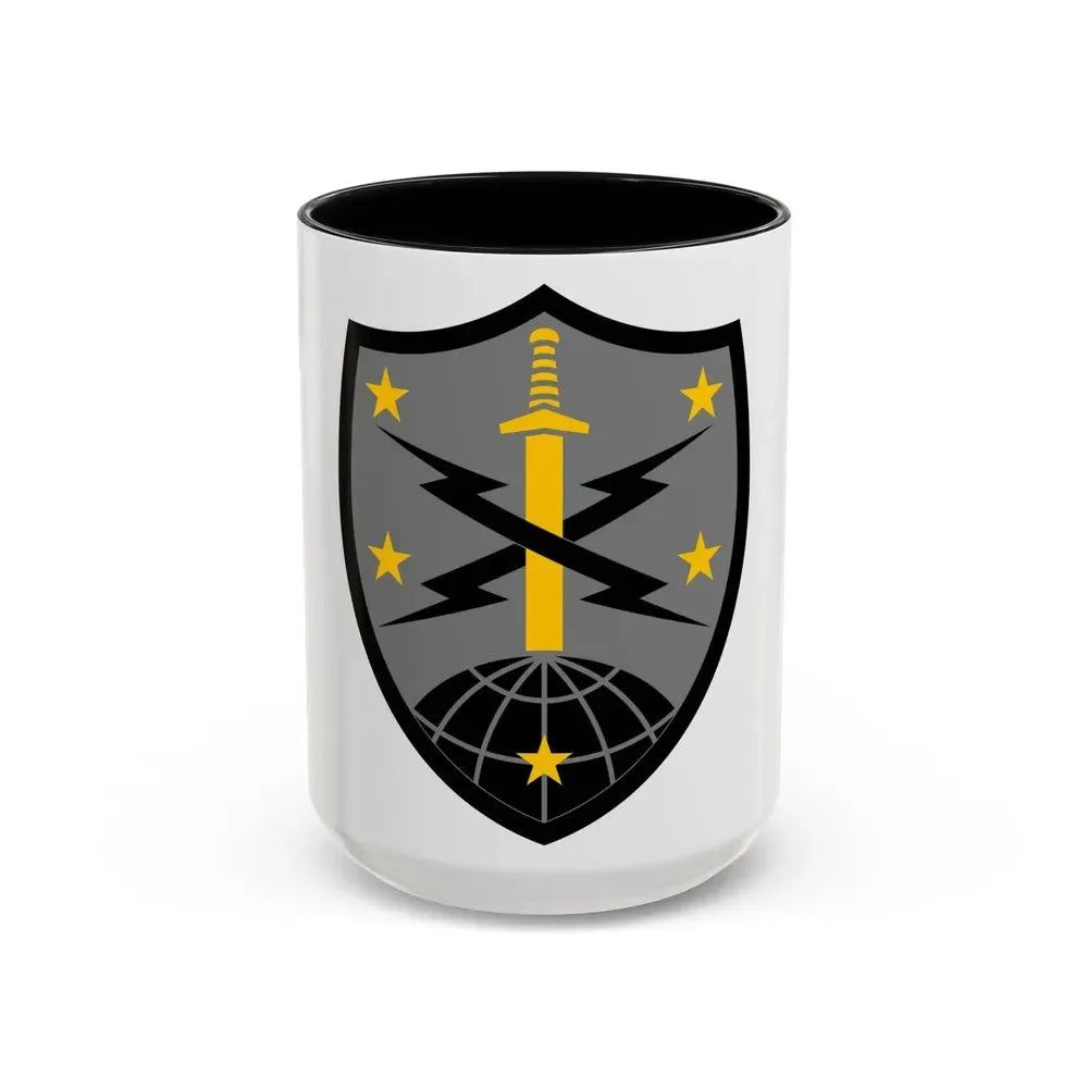 91 Cyber Brigade 2 (U.S. Army) Accent Coffee Mug 15oz Black - Go Mug Yourself