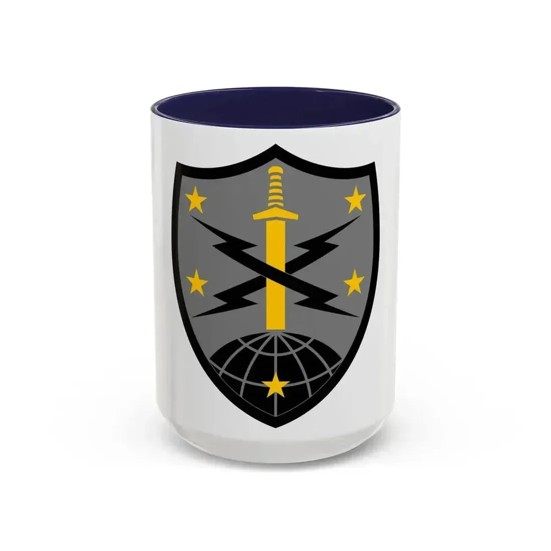 91 Cyber Brigade 2 (U.S. Army) Accent Coffee Mug 15oz Navy - Go Mug Yourself