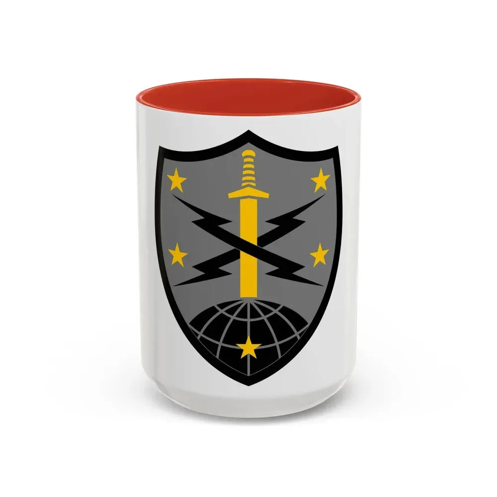 91 Cyber Brigade 2 (U.S. Army) Accent Coffee Mug 15oz Red - Go Mug Yourself