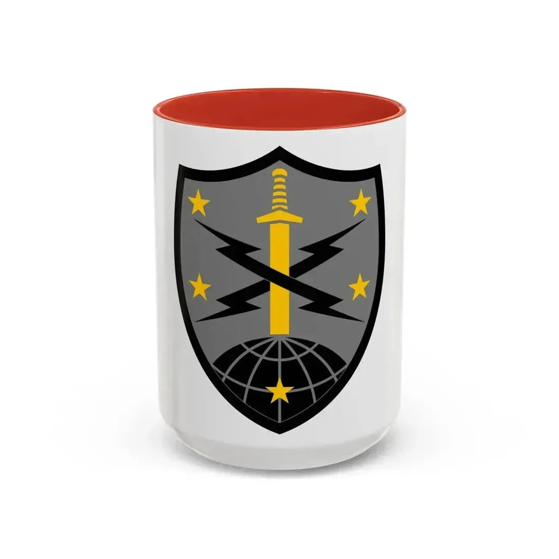 91 Cyber Brigade 2 (U.S. Army) Accent Coffee Mug 15oz Red - Go Mug Yourself