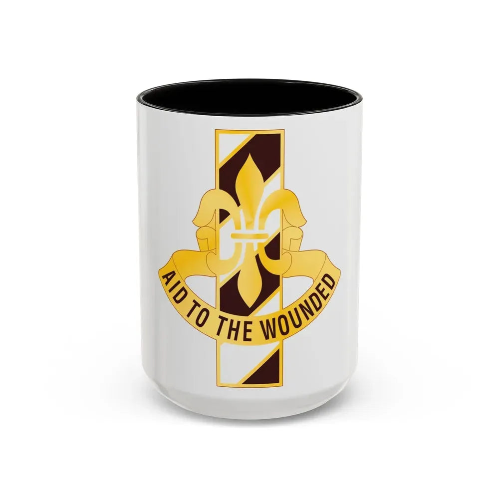 91 Evacuation Hospital (U.S. Army) Accent Coffee Mug 15oz Black - Go Mug Yourself