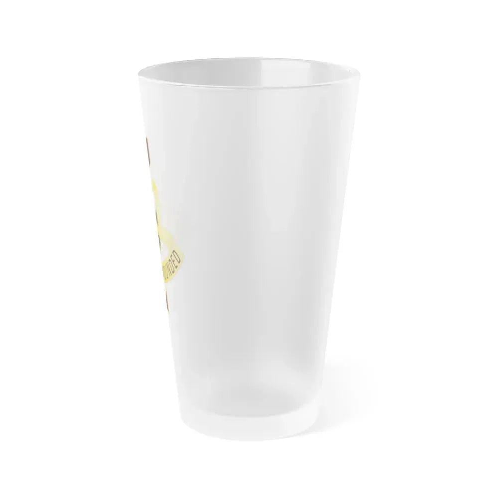 91 Evacuation Hospital (U.S. Army) Frosted Pint Glass 16oz - Go Mug Yourself