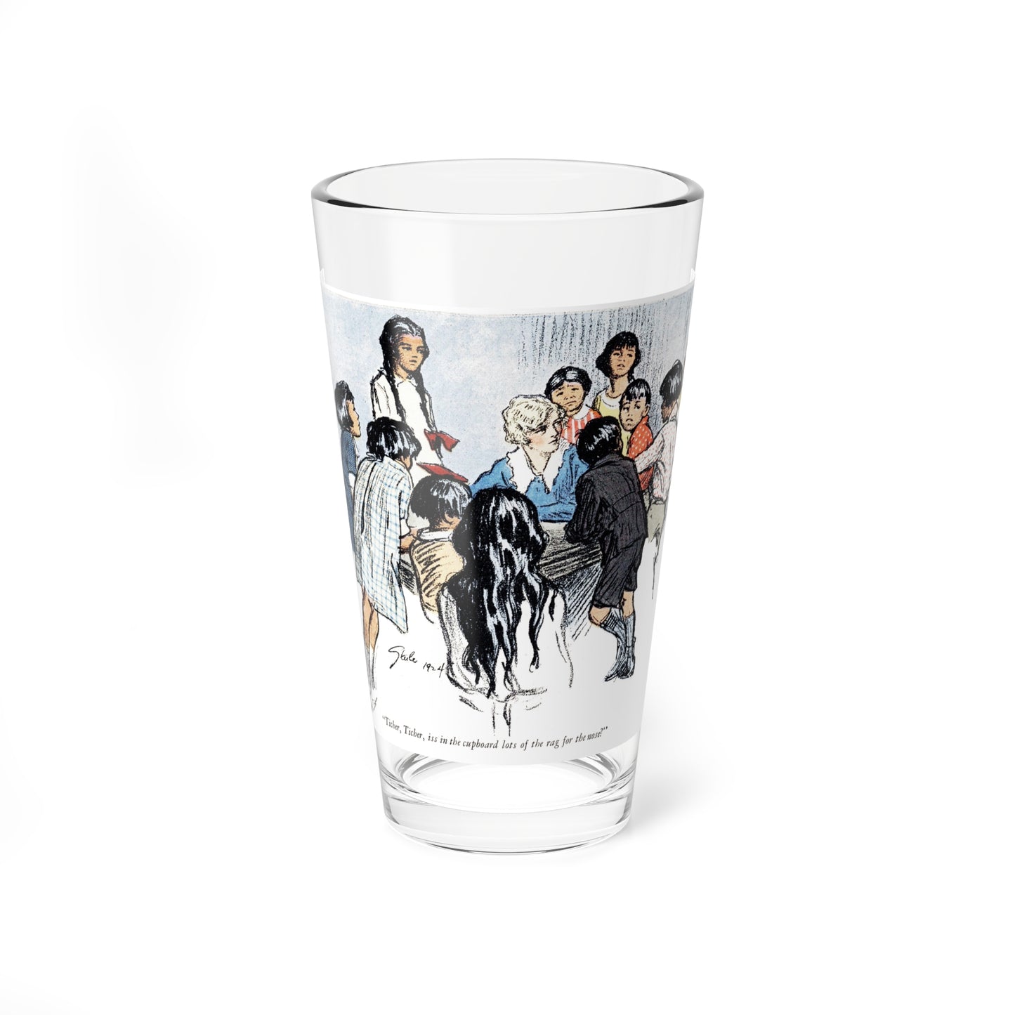 One Uses the Handkerchief (4), Woman's Home Companion, November 1924 (Magazine Illustration) Pint Glass 16oz