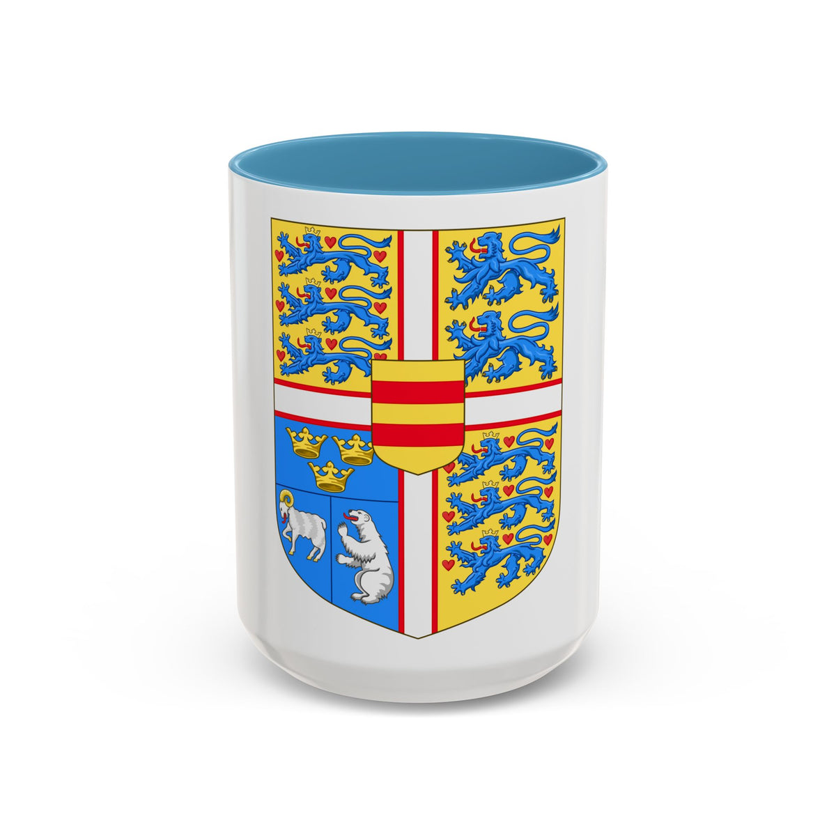 Royal arms of Denmark - Accent Coffee Mug