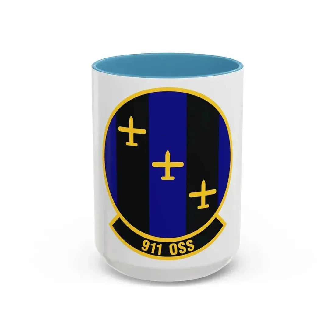 911th Operations Support Squadron (U.S. Air Force) Accent Coffee Mug 15oz Light Blue - Go Mug Yourself
