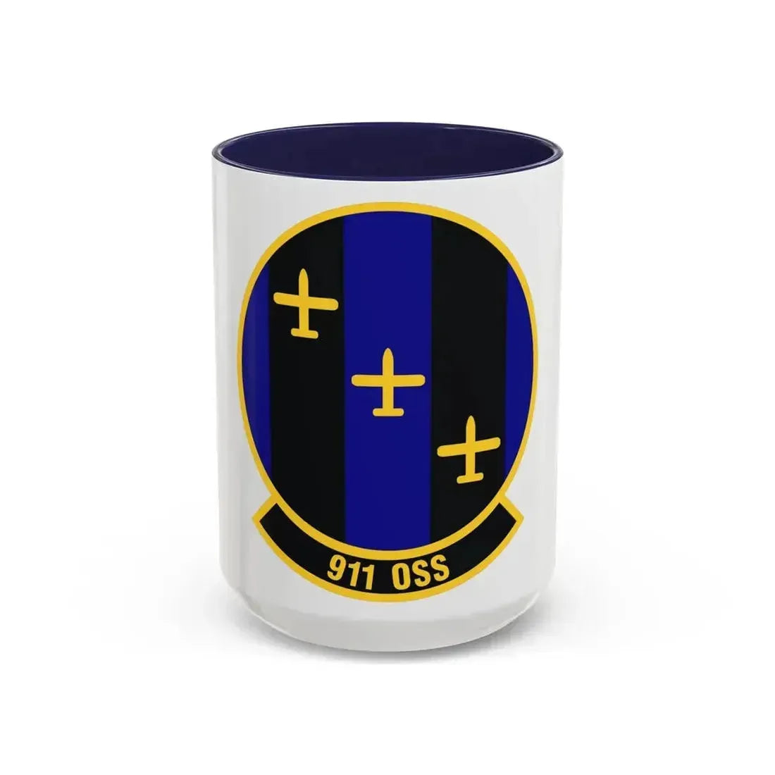 911th Operations Support Squadron (U.S. Air Force) Accent Coffee Mug 15oz Navy - Go Mug Yourself