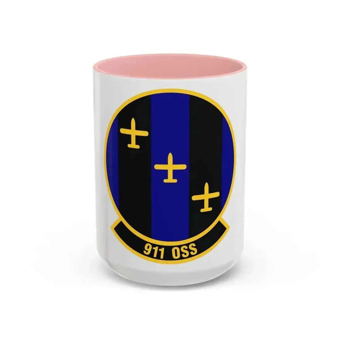 911th Operations Support Squadron (U.S. Air Force) Accent Coffee Mug 15oz Pink - Go Mug Yourself