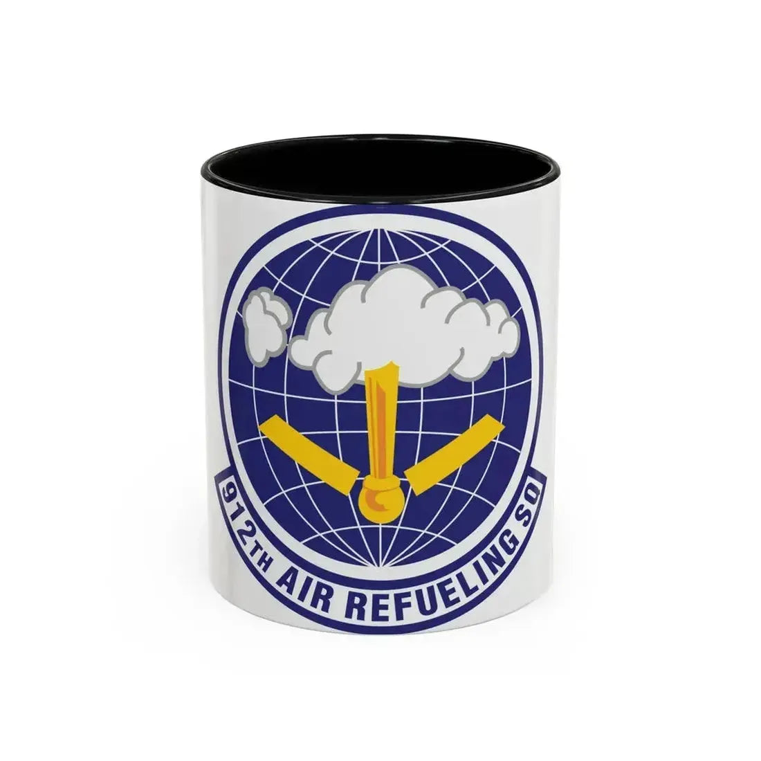912th Air Refueling Squadron (U.S. Air Force) Accent Coffee Mug 11oz Black - Go Mug Yourself