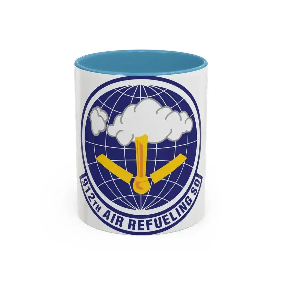 912th Air Refueling Squadron (U.S. Air Force) Accent Coffee Mug 11oz Light Blue - Go Mug Yourself