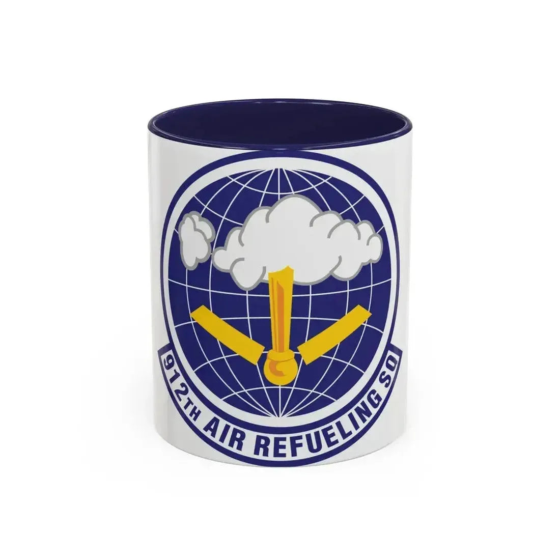 912th Air Refueling Squadron (U.S. Air Force) Accent Coffee Mug 11oz Navy - Go Mug Yourself